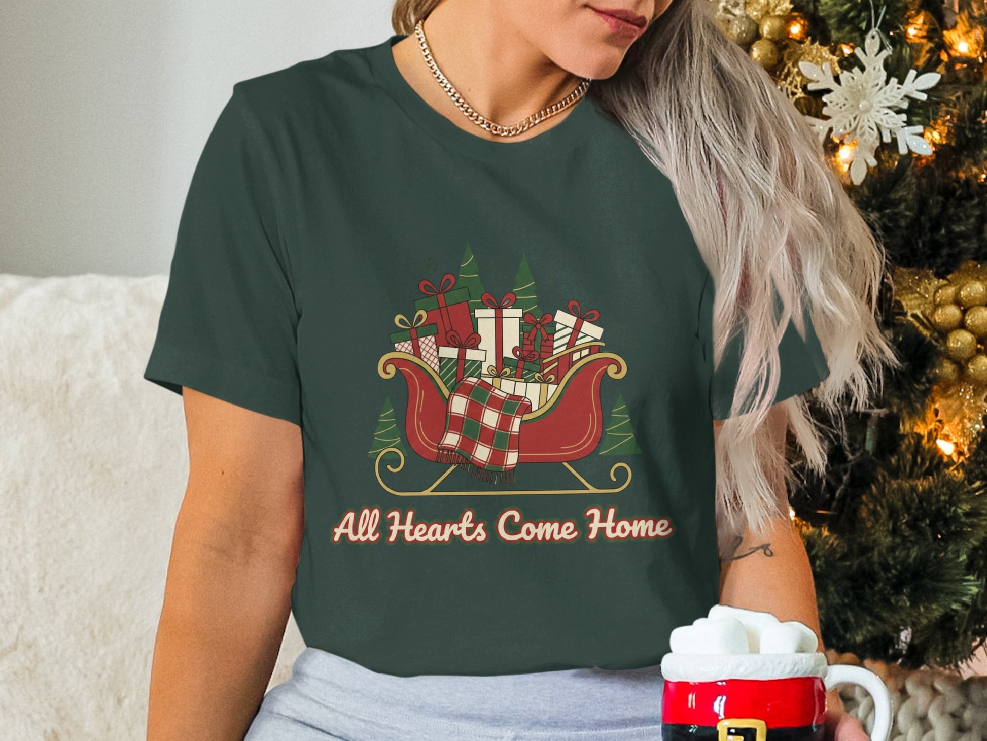 All Hearts Come Home Christmas T-shirt