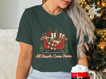 All Hearts Come Home Christmas T-shirt