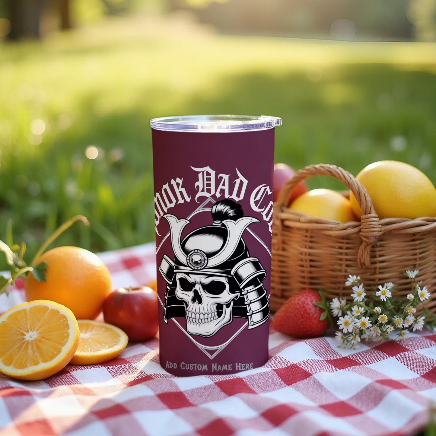 Honor Dad Customizable Skull Tumbler product