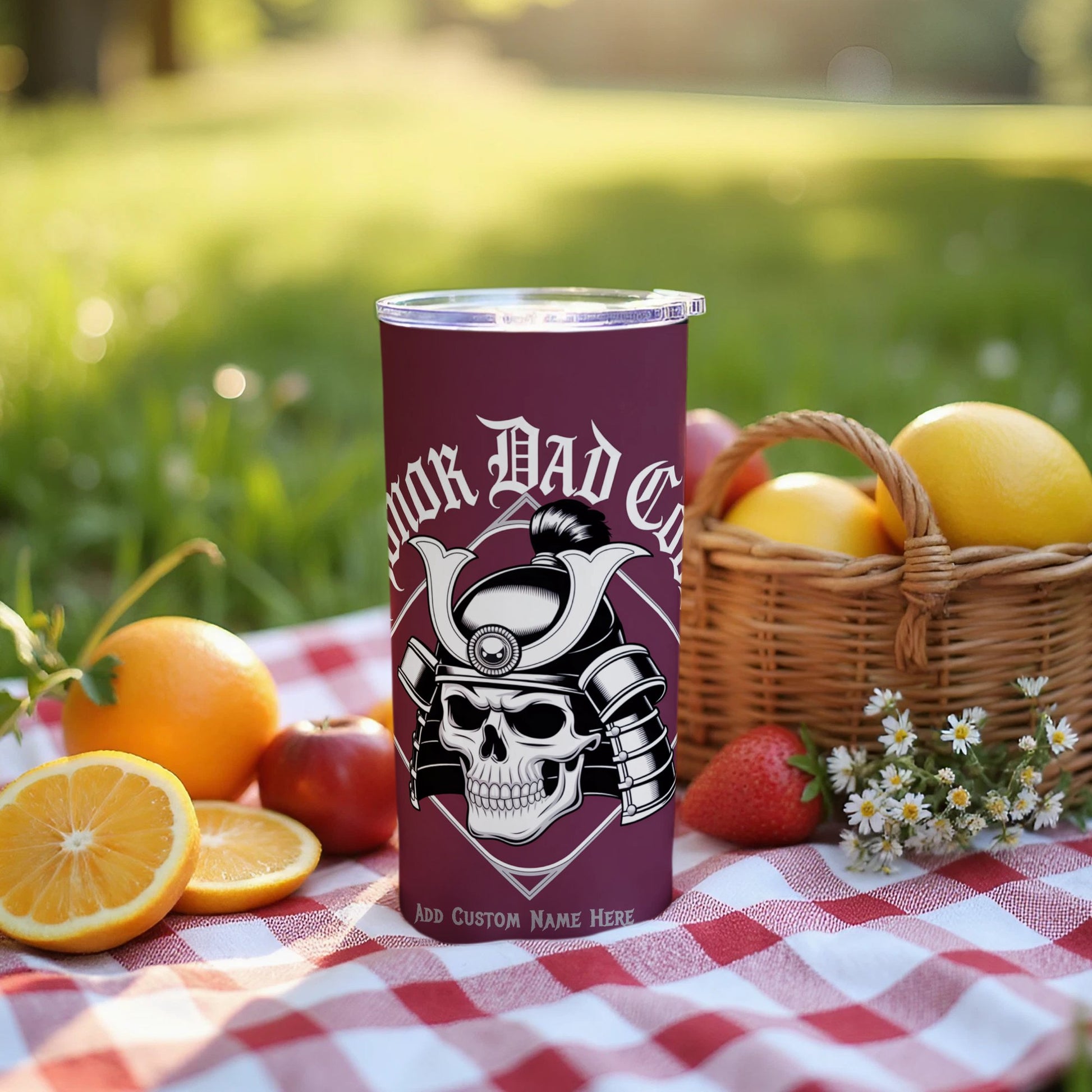 Honor Dad Customizable Skull Tumbler product