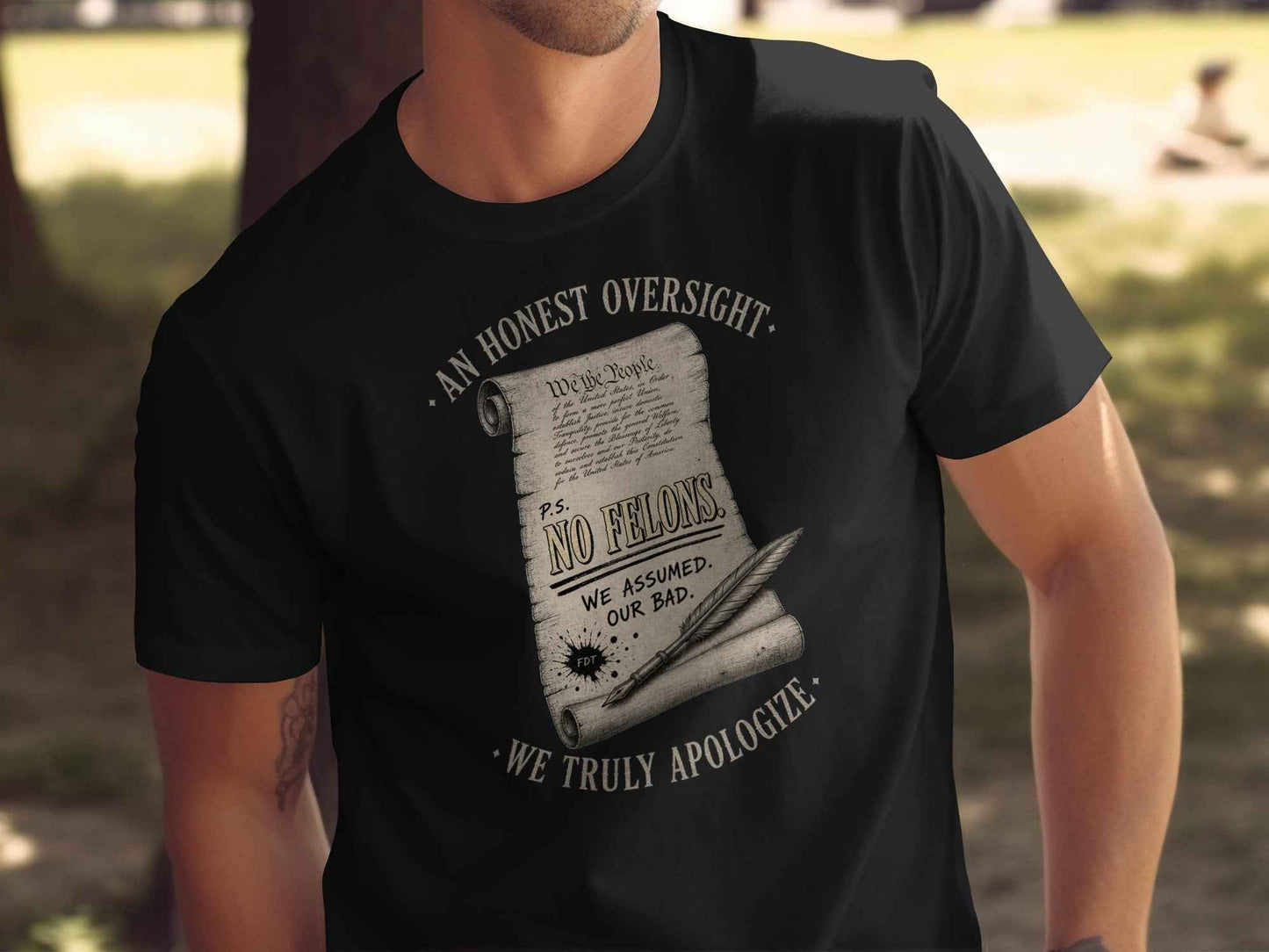 Honest Oversight: Constitutional Satire T-Shirt