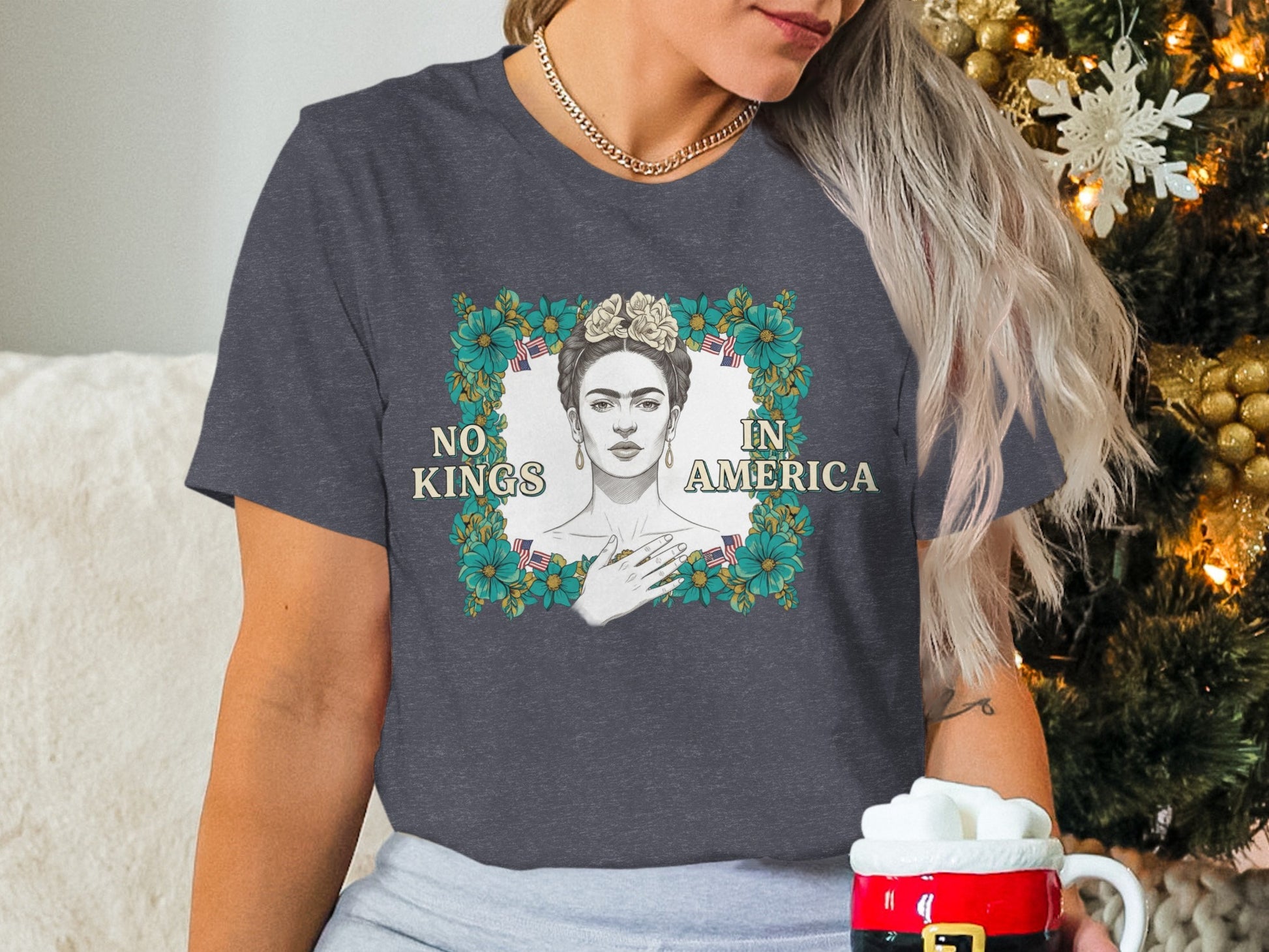 No Kings In America Graphic Tee Shirt