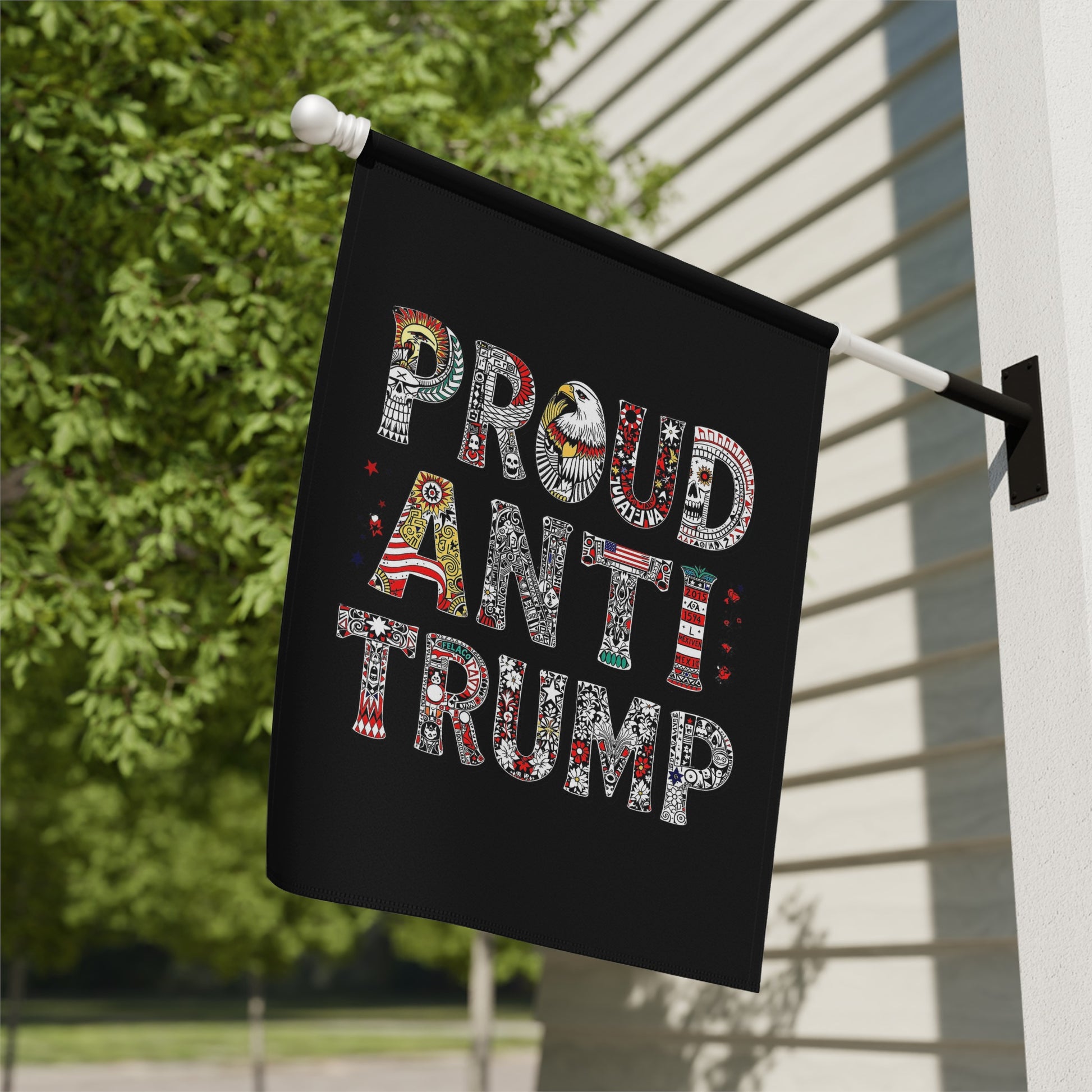 Proud Anti Trump Decorative Outdoor Flag