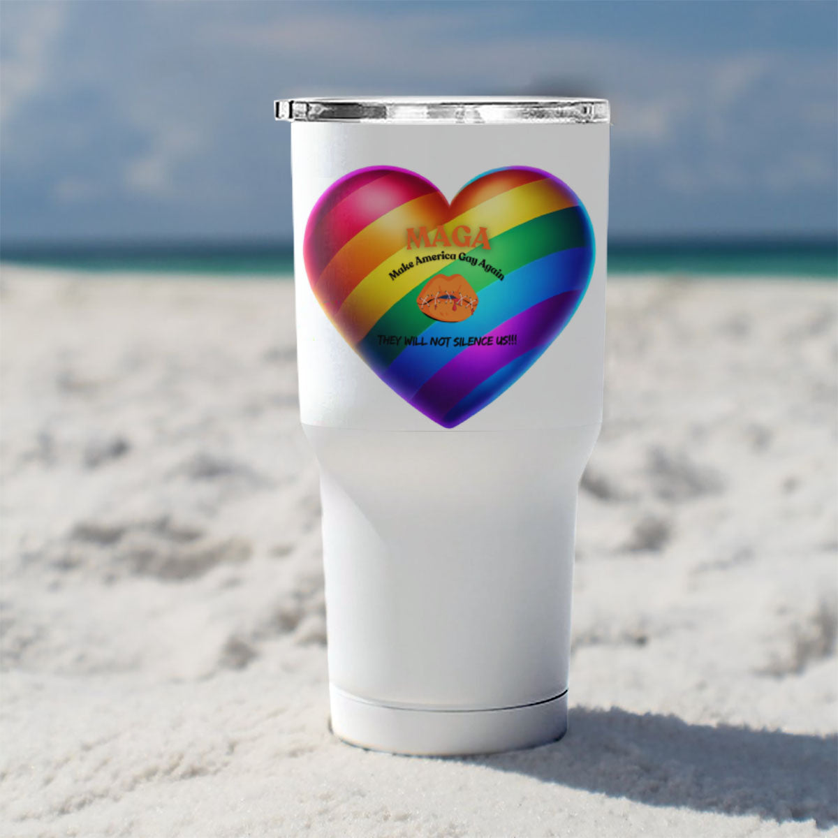 30 oz Dual-Design Tumbler LGBTQ Pride Month | Gay Pride Parade | Black & Trans Celebration Clothing