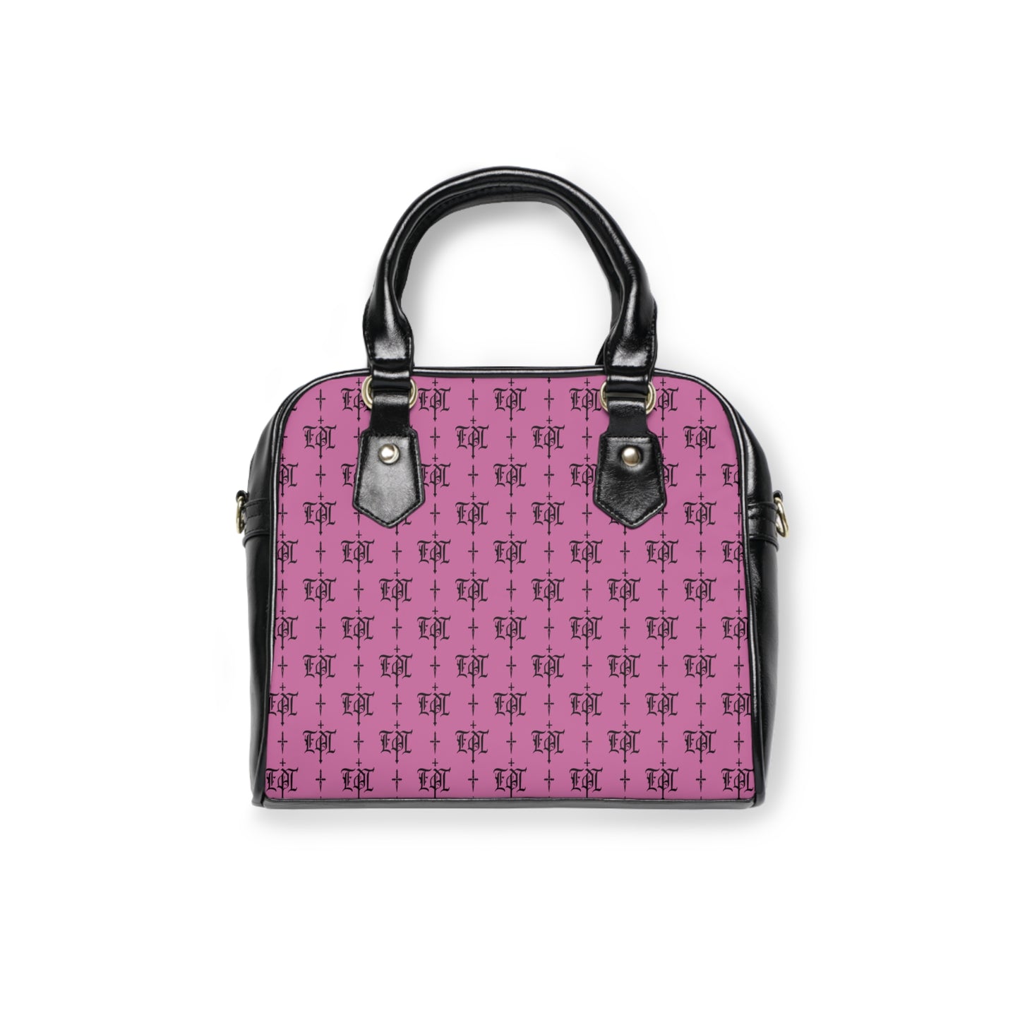 FDT Purse Pink Woke Anti Trump Liberal Purse |Monogram Grey Shoulder Handbag — Elegant Patterned Satchel Purse
