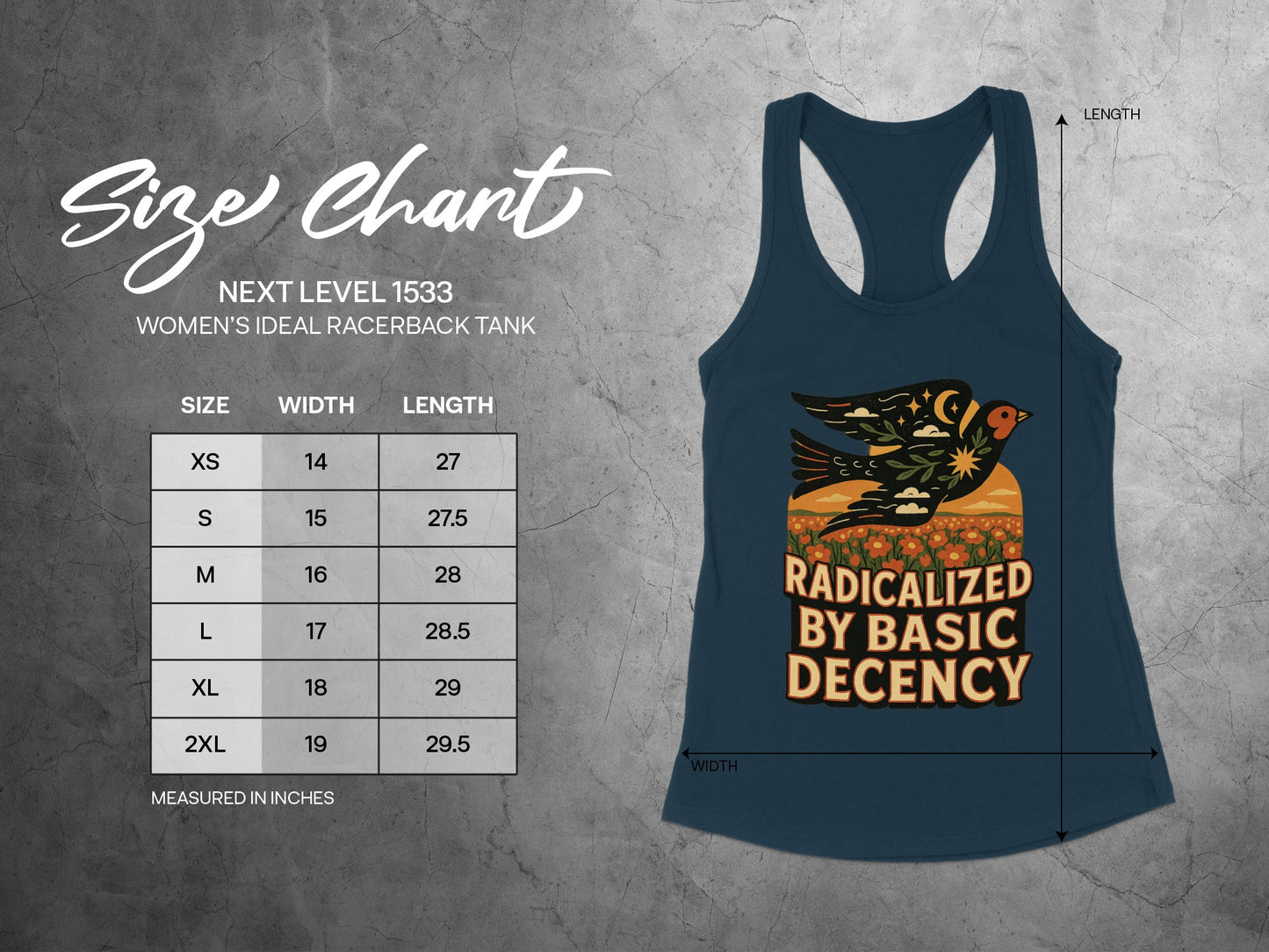 Radicalized By Basic Decency Women's Tank Top