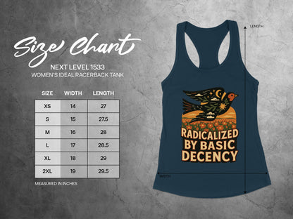 Radicalized By Basic Decency Women's Tank Top