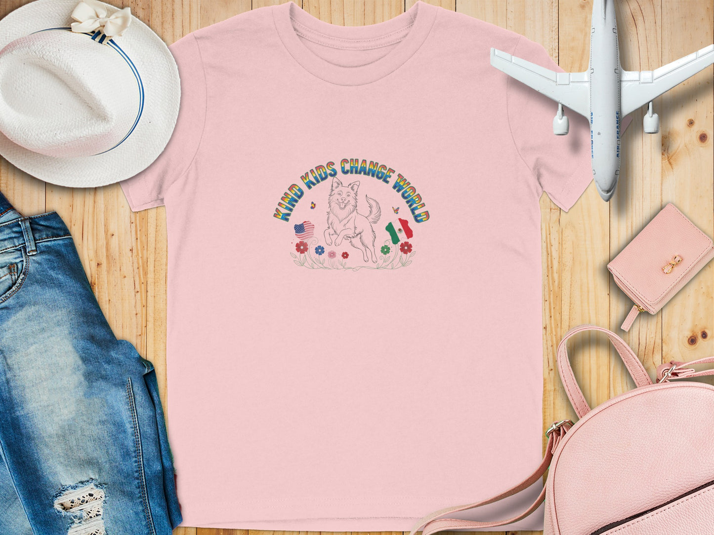 Kind Kids Change World Graphic T-shirt