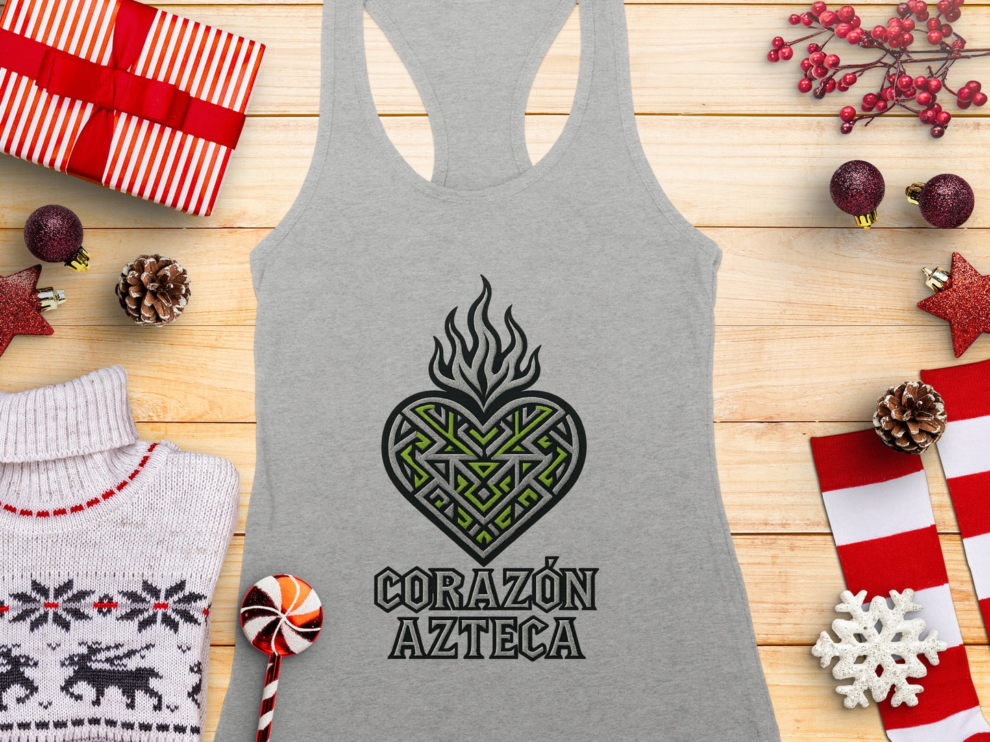 Corazón Azteca Graphic Women's Tank Top product