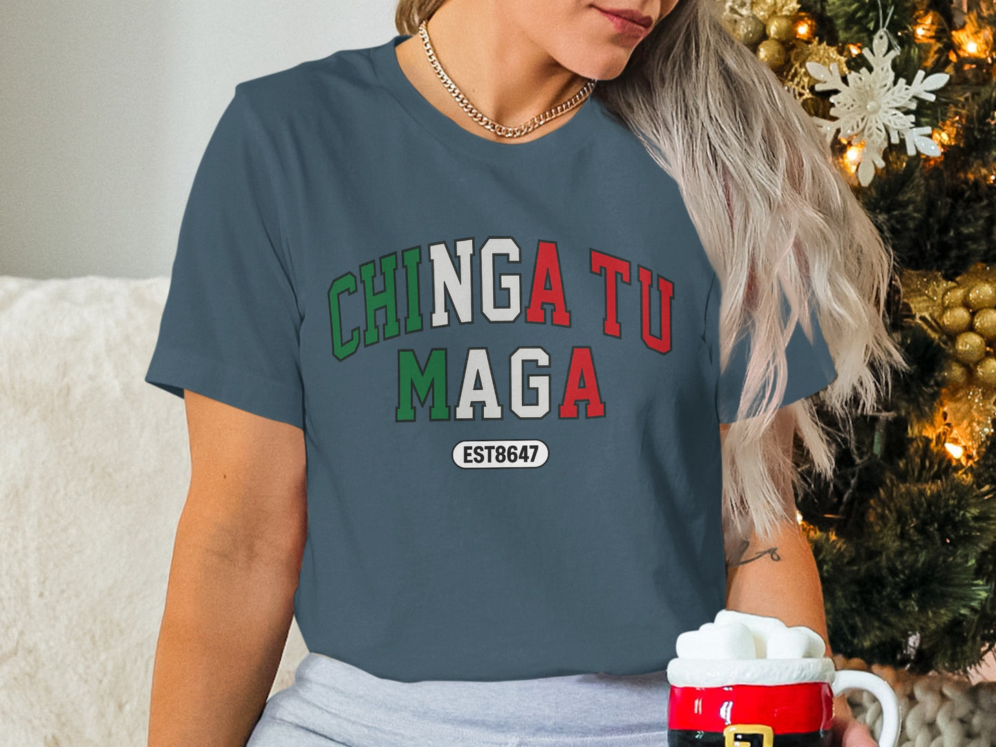 Chingatu Maga EST8647 Patriotic Statement Shirt