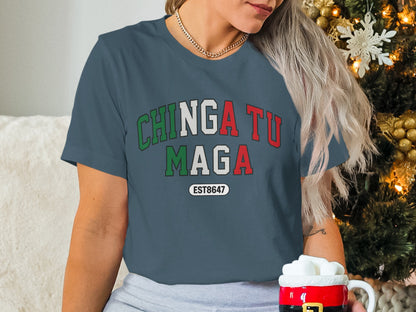 Chingatu Maga EST8647 Patriotic Statement Shirt