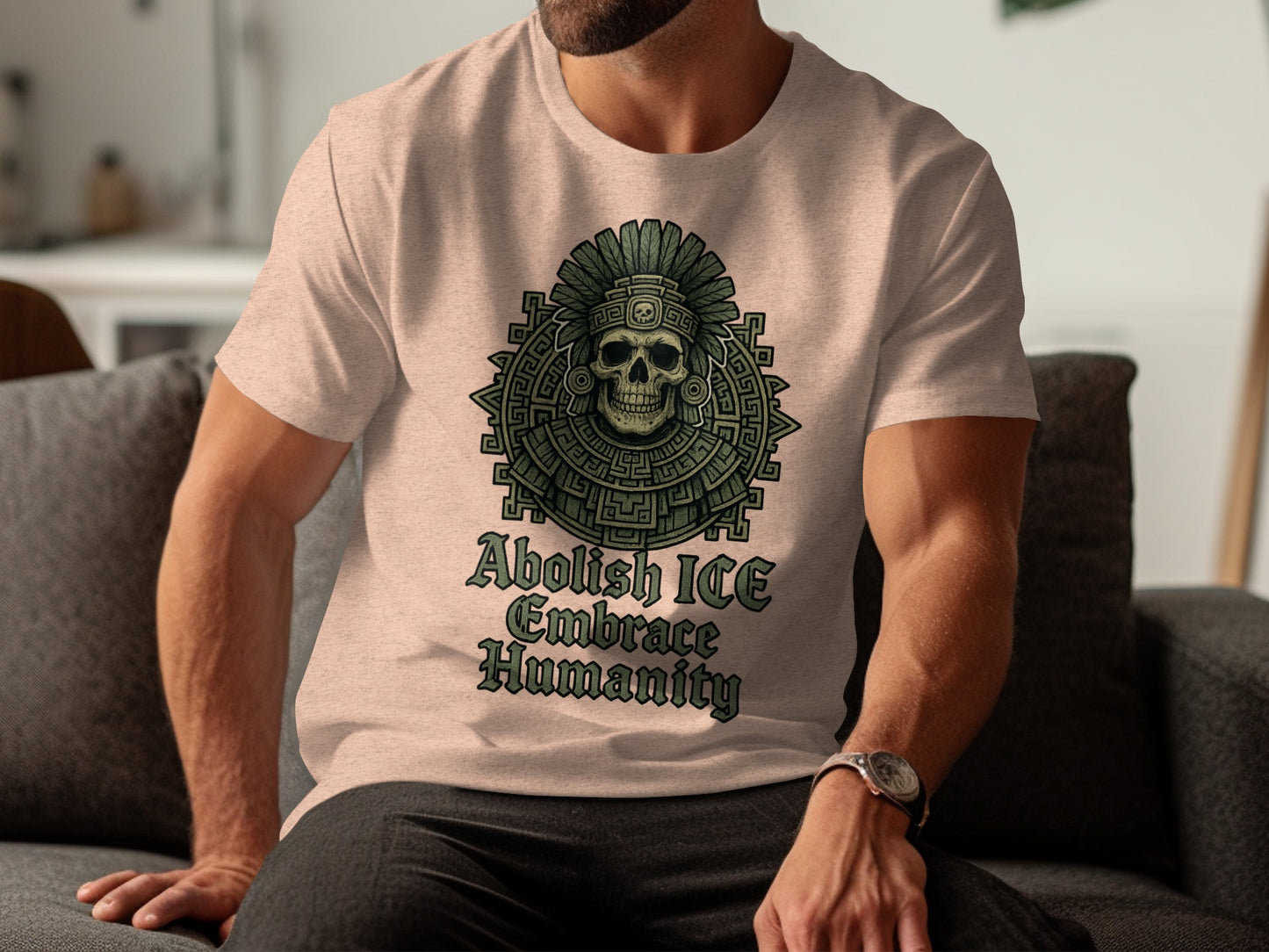 Abolish ICE Embrace Humanity Graphic t-shirt product