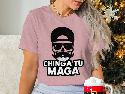 Ching A Tu Maga Skull Cap Graphic Tee