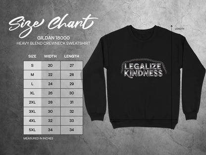 Legalize Kindness Heavy Blend Crewneck Sweatshirt product type