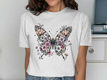Floral Butterfly Graphic Printed T-shirt product