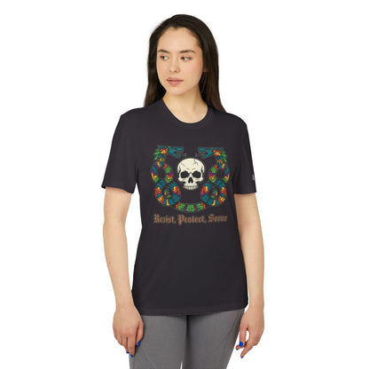 Resist Protect Serve Skull and Snake Illustrated Tee