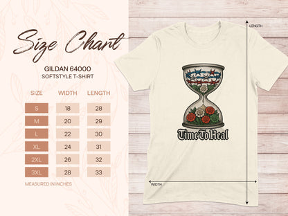 Time To Heal Hourglass Printed T-shirt product type