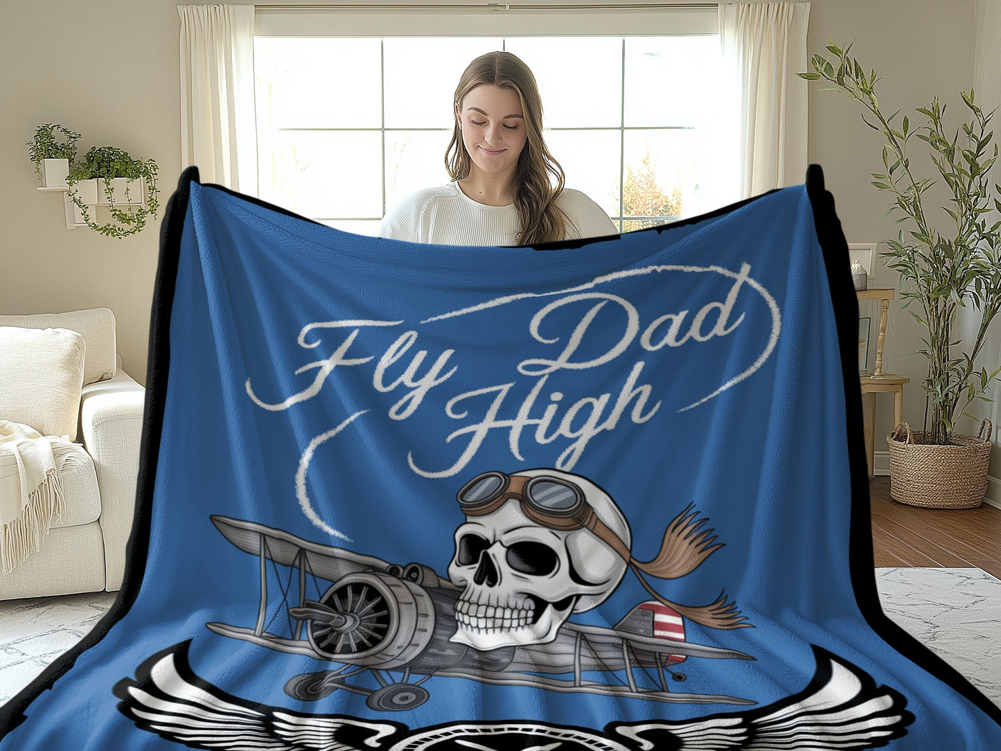 Fly Dad High Skull Pilot Blanket product type