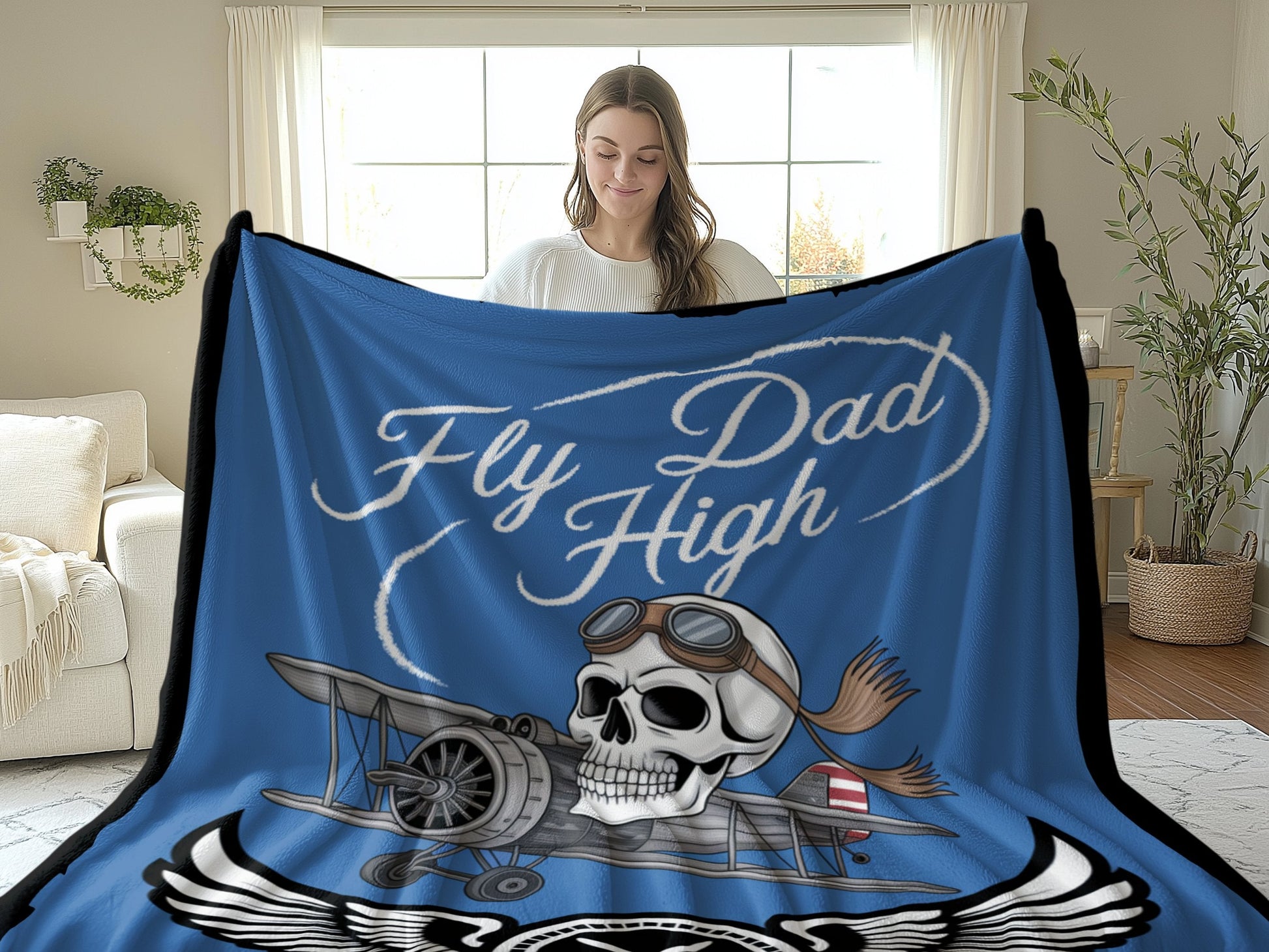 Fly Dad High Skull Pilot Blanket product type