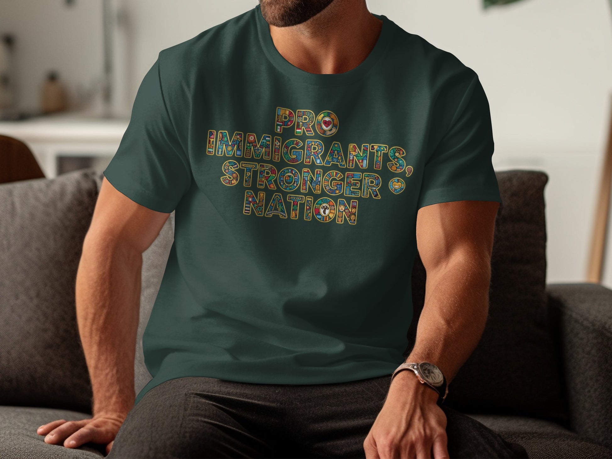 Pro Immigrants Stronger Nation T-shirt