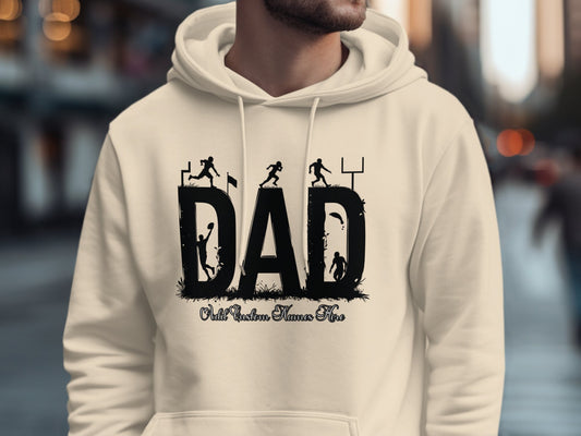 Dad Athletic Design Printed Hoodie product