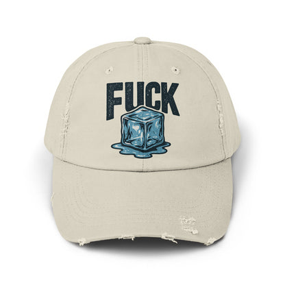 FUCK Ice Cube Distressed Dad Hat product type