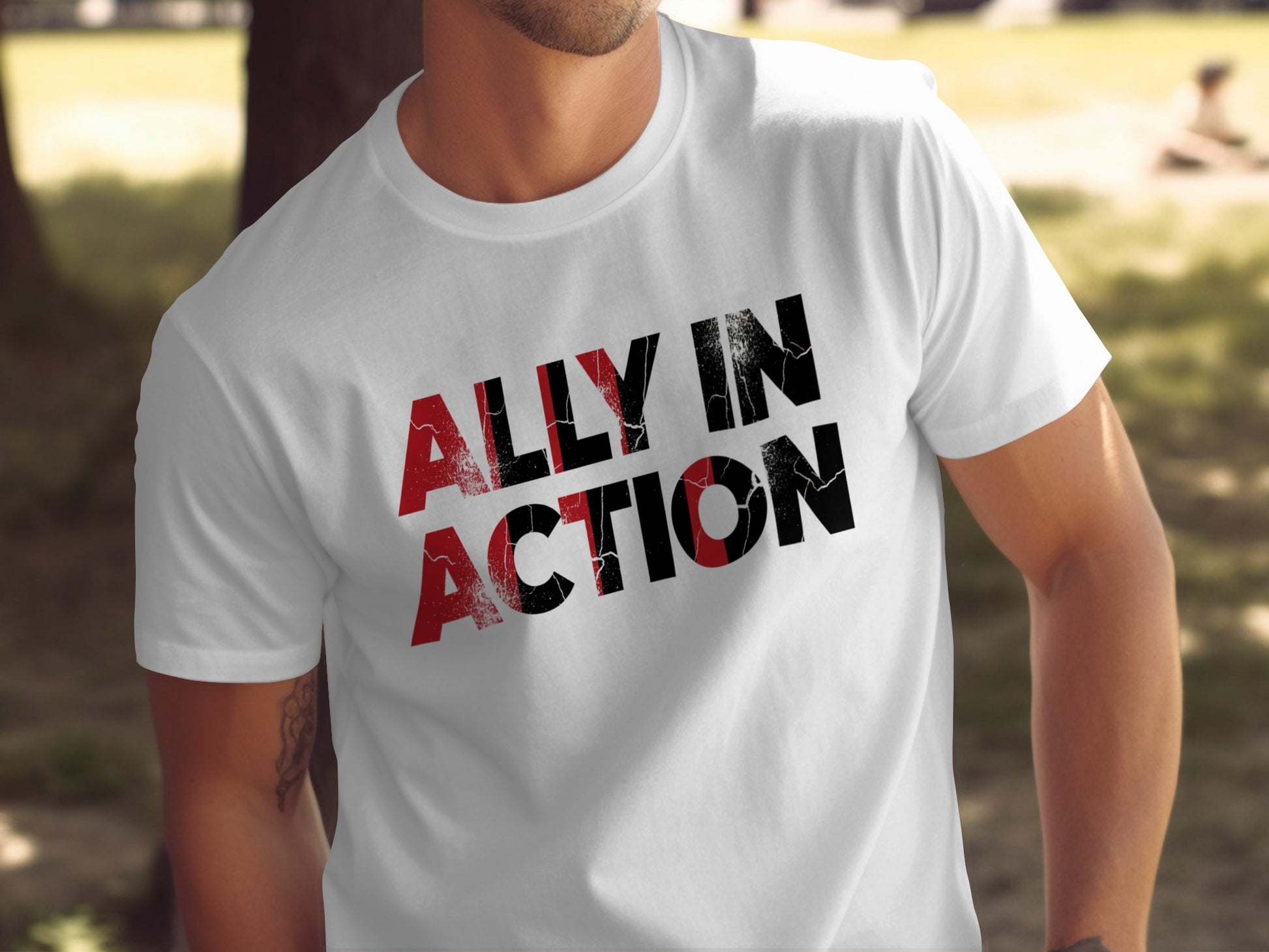 Ally In Action Graphic Tee Shirt For Bold Statements