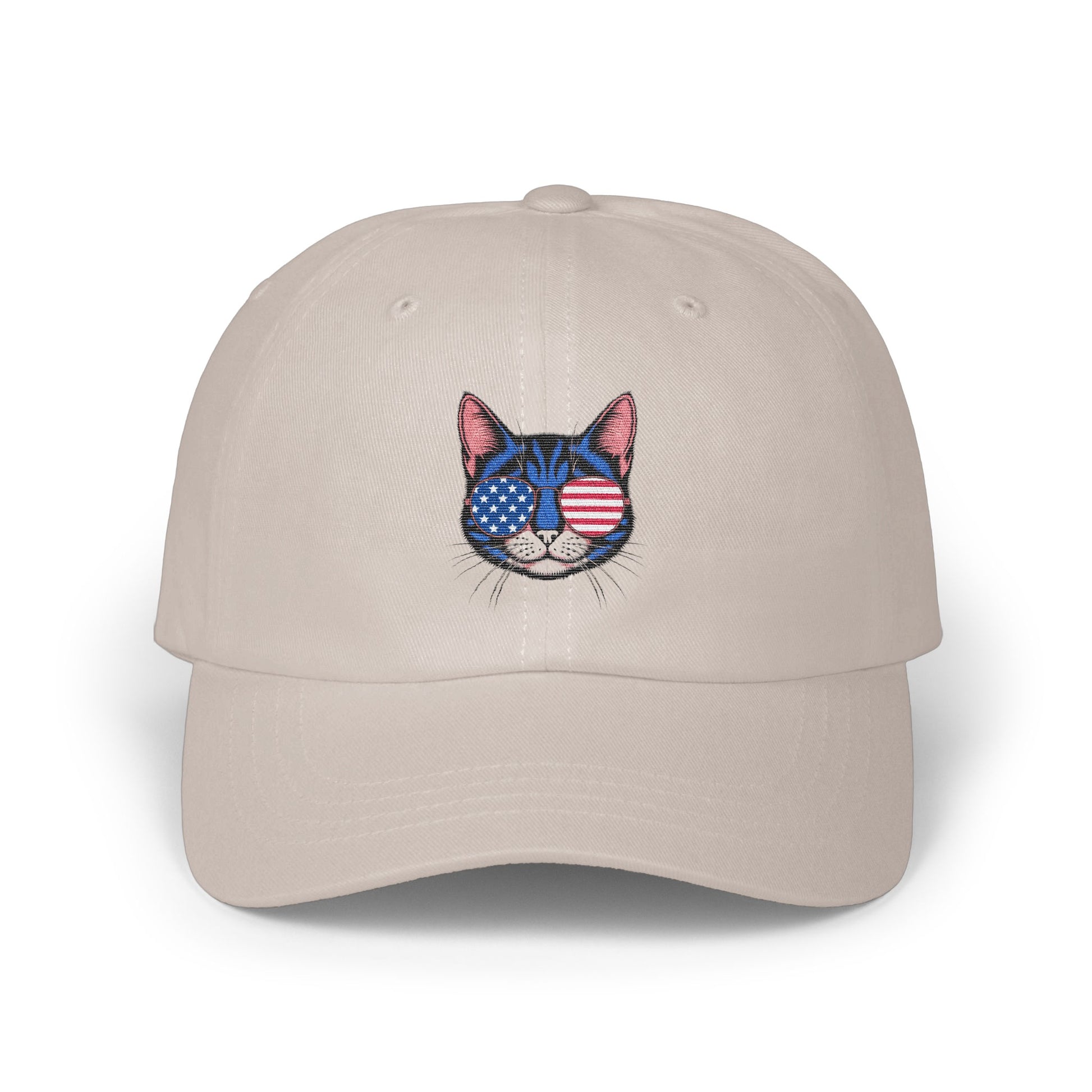 Patriotic Cat Embroidery Classic Style Hat product