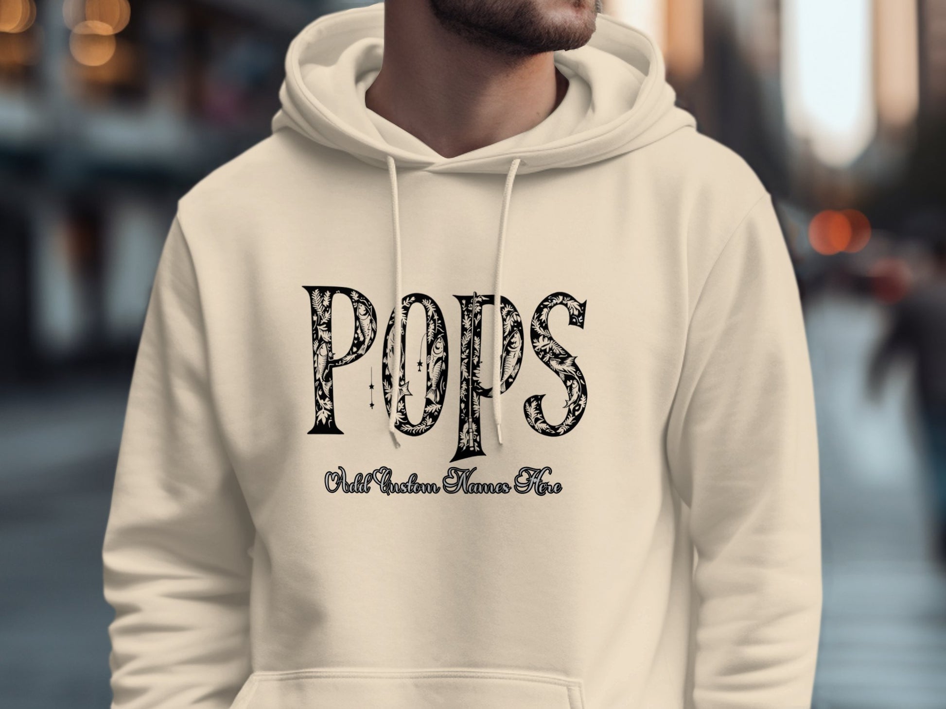 Pops Wild Western Themed Text Hoodie Product Type