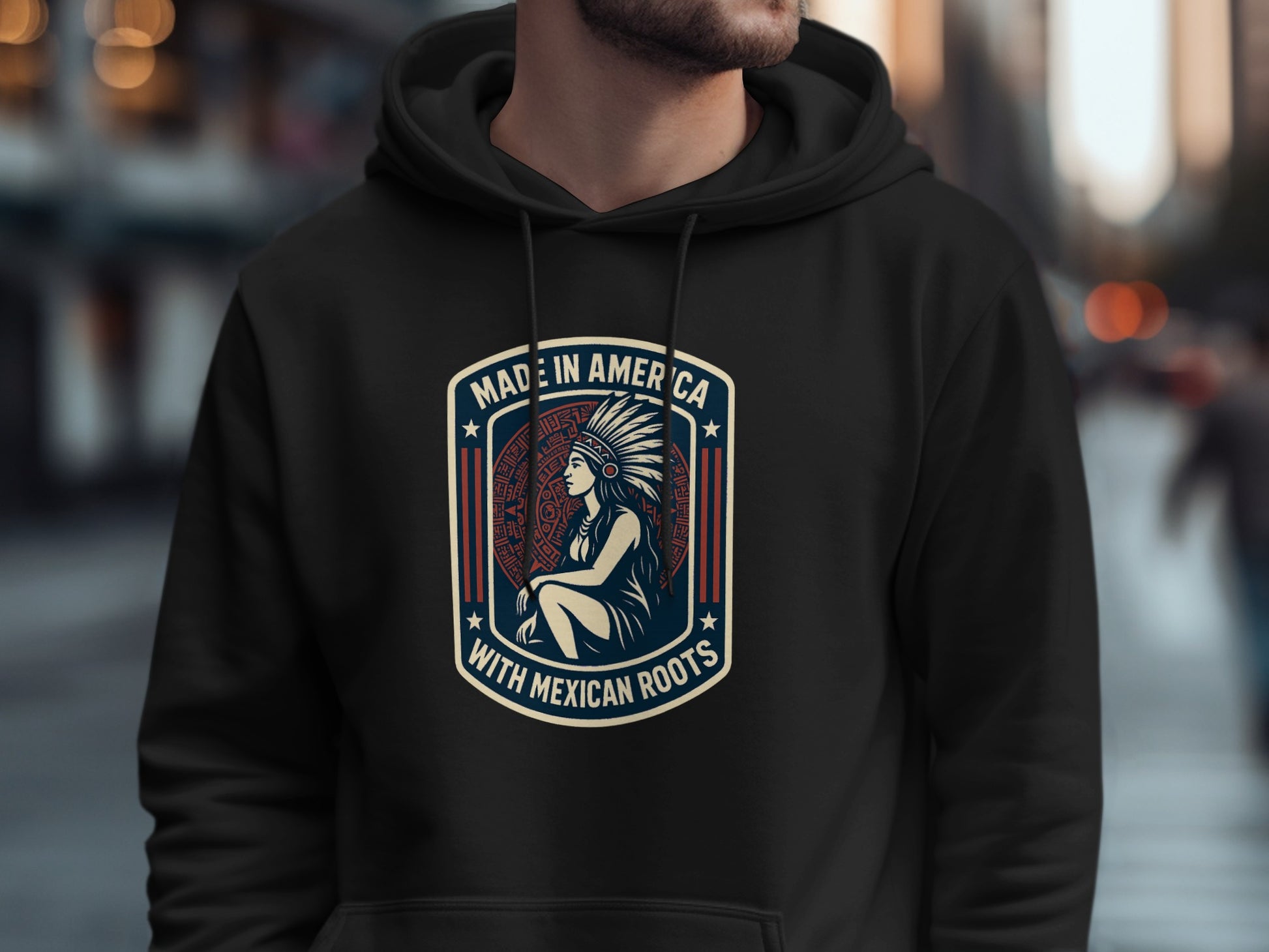 Made in America with Mexican Roots Hoodie product type