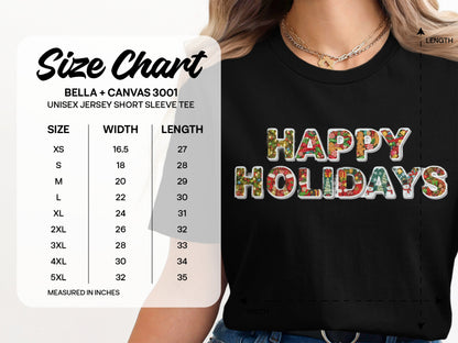 Vibrant Happy Holidays Graphic Unisex Jersey Shirt