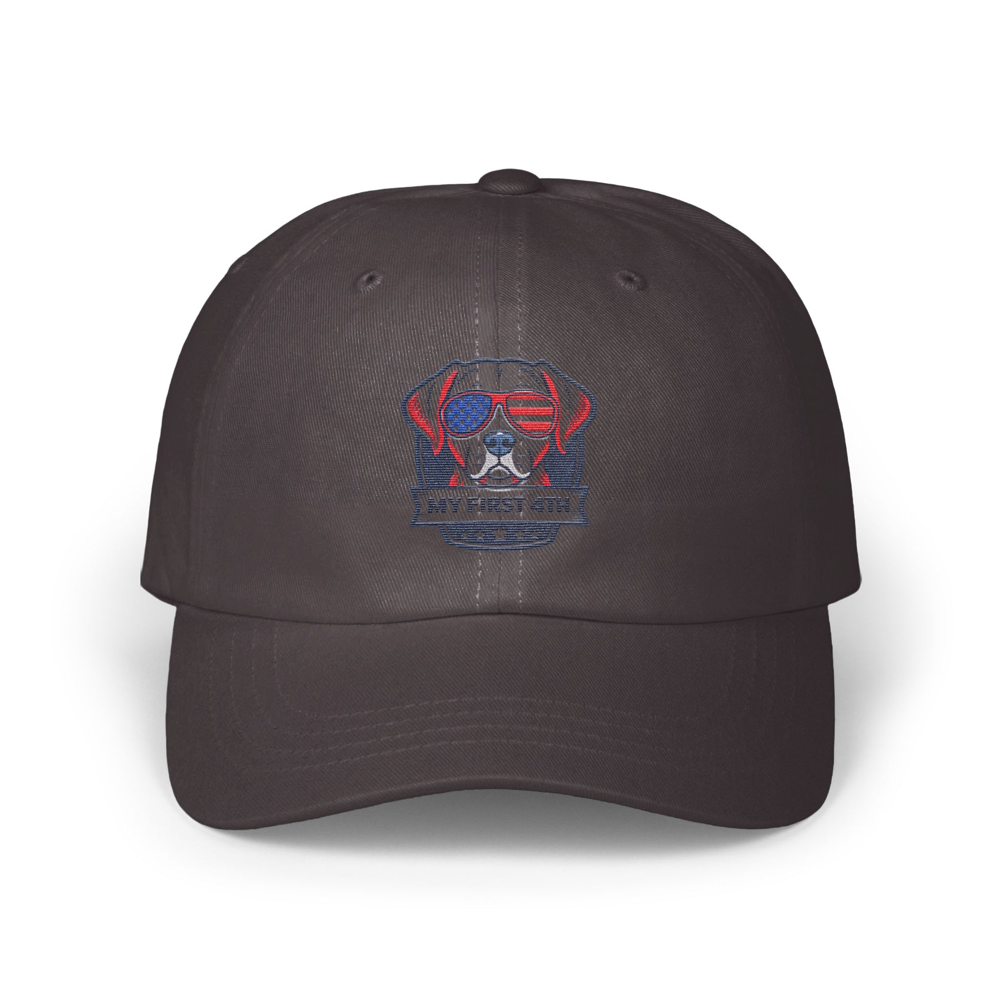 Patriotic Dog Embroidered Design Casual Cap product