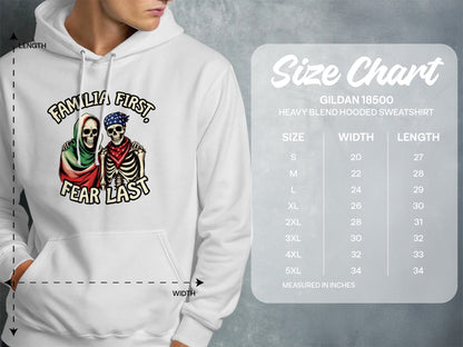 Family First Fear Last Design Hooded Sweatshirt product