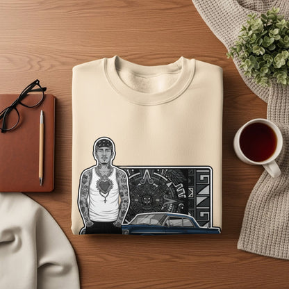 Stylish Graphic Crewneck Sweatshirt Featuring Unique Artwork