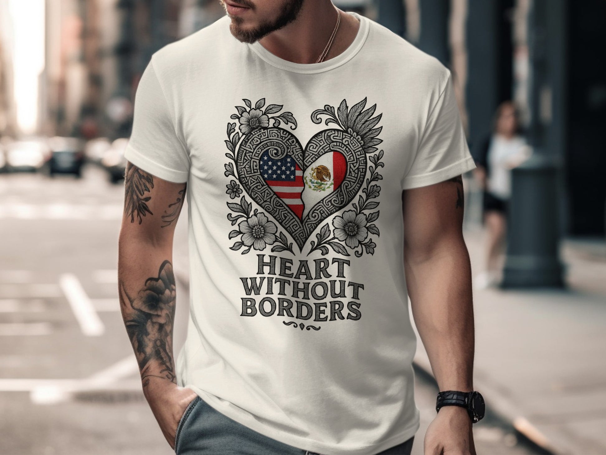 Heart Without Borders Graphic T-Shirt Product