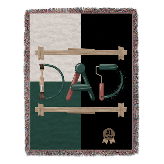 Unique Dad Art Tools Design Blanket Gift Product