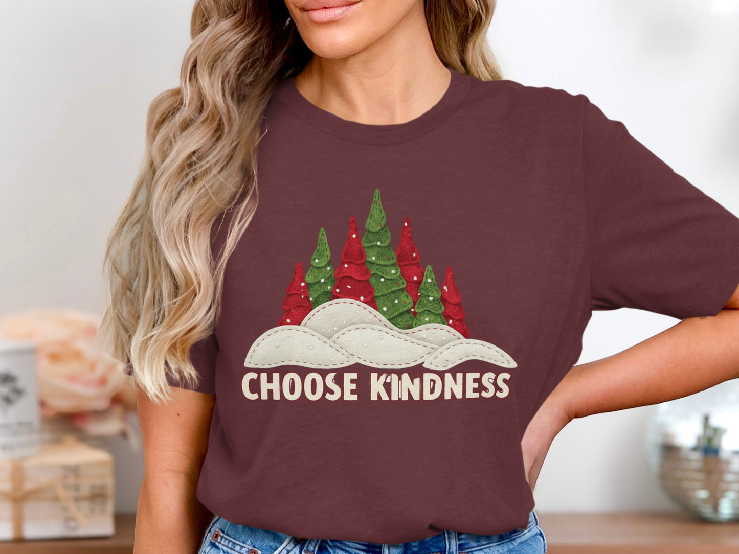 Choose Kindness Holiday Themed Graphic Shirt