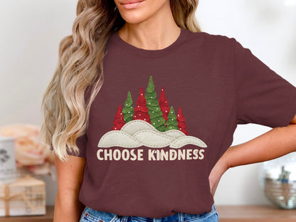 Choose Kindness Holiday Themed Graphic Shirt