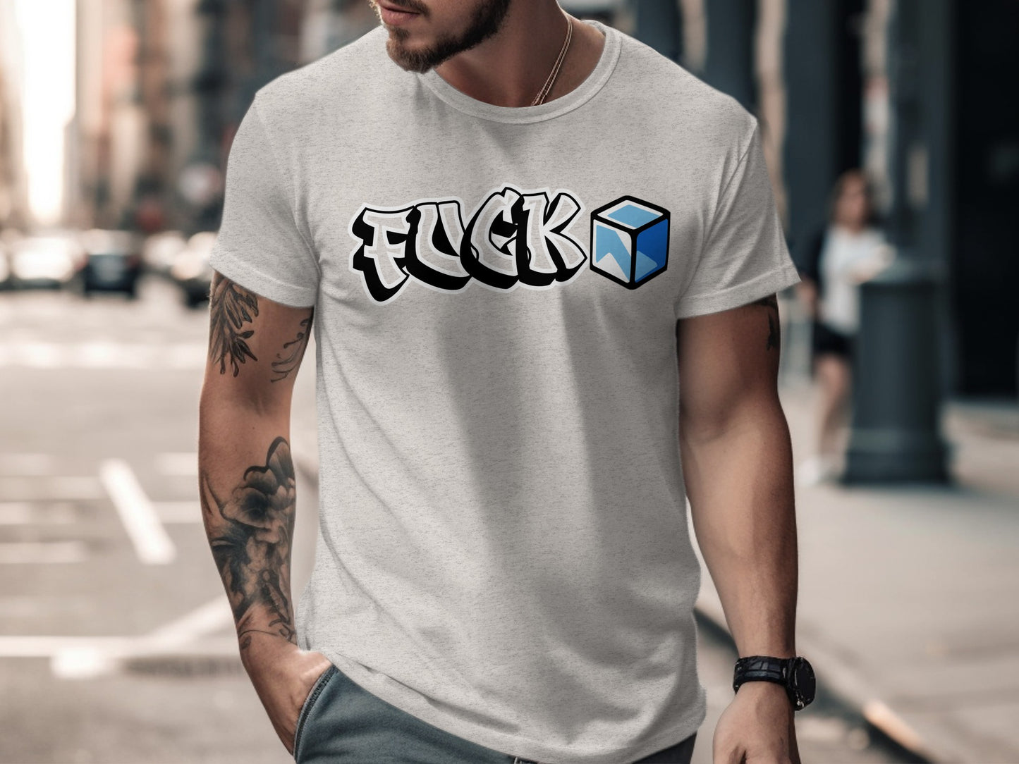FUCK Box Graphic Statement Shirt product