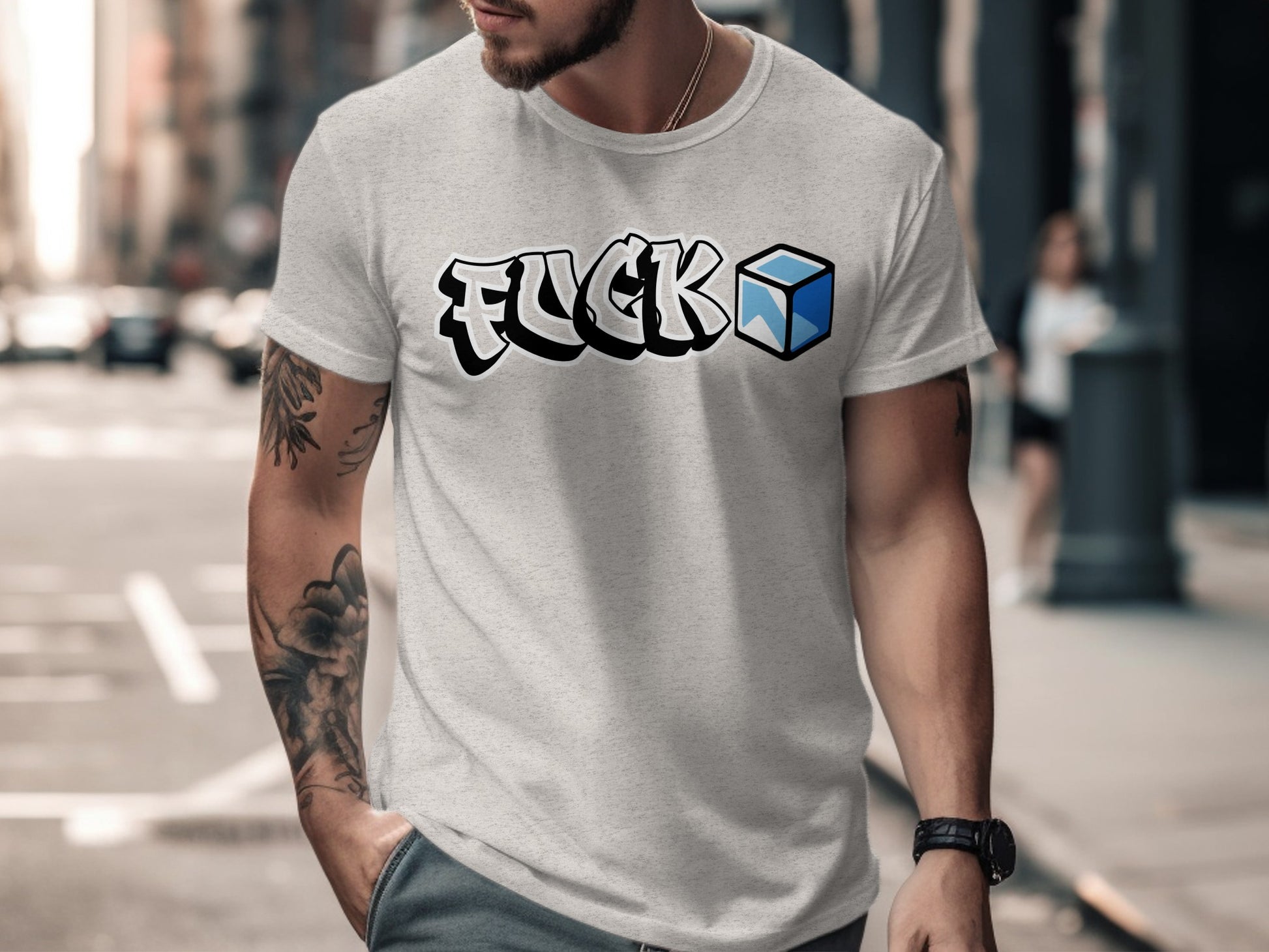 FUCK Box Graphic Statement Shirt product