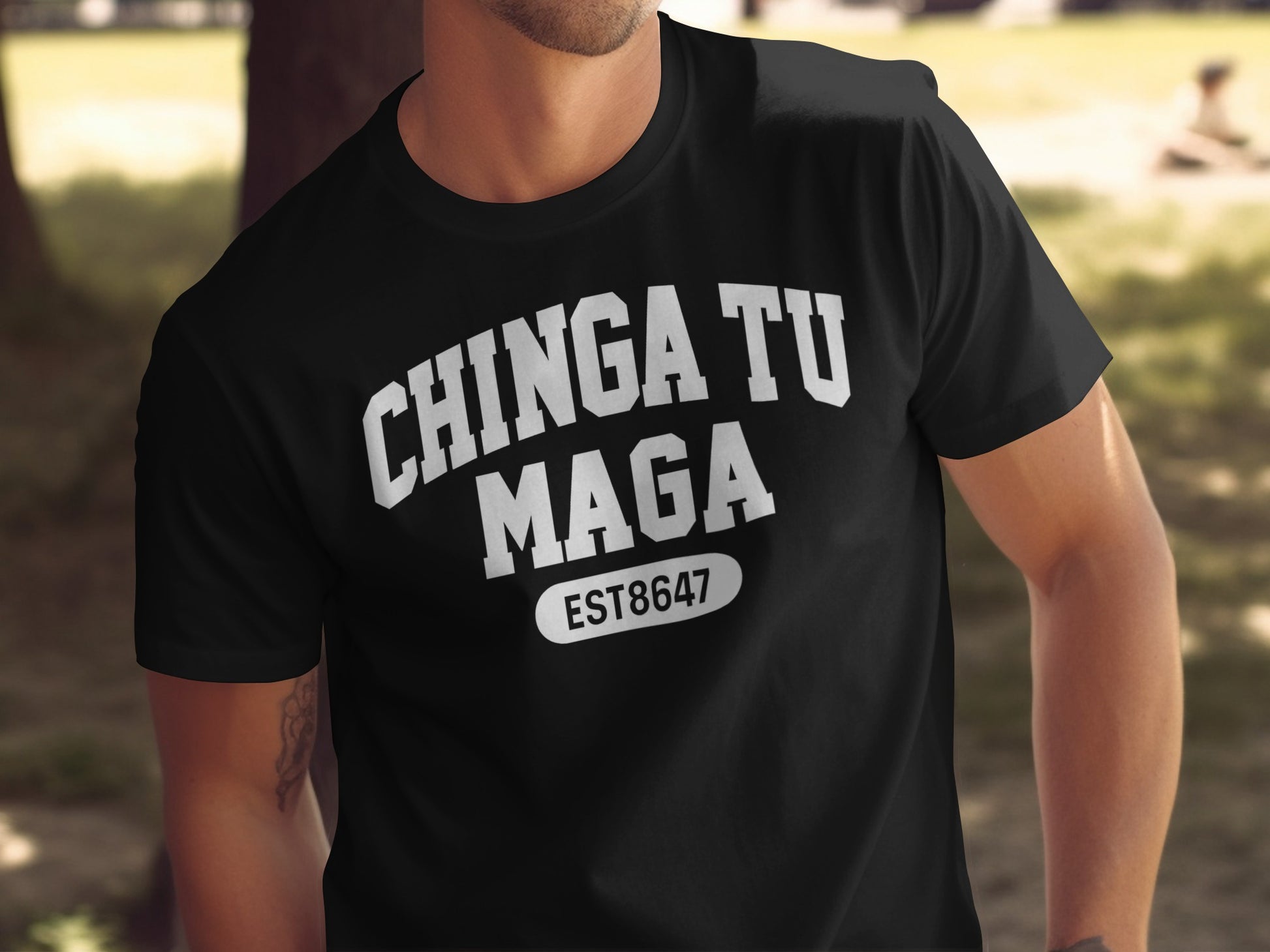 Chinga Tu Maga Est8647 Graphic Tee