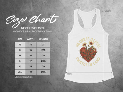 No One Is Illegal on Stolen Land Tank Top