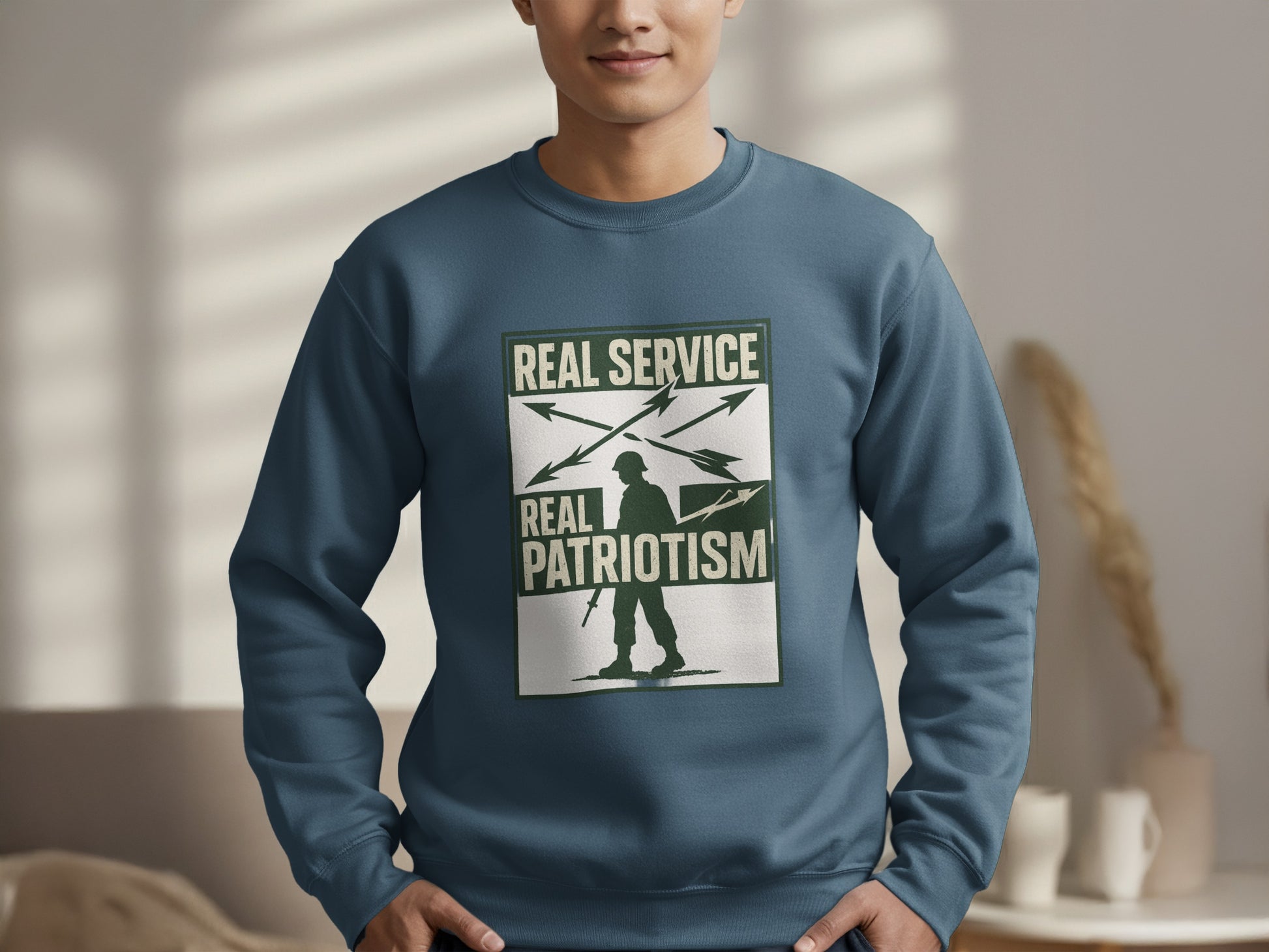 Real Service Real Patriotism Graphic Sweatshirt product