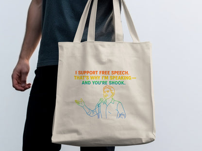 I Support Free Speech Tote Bag Graphic Print product