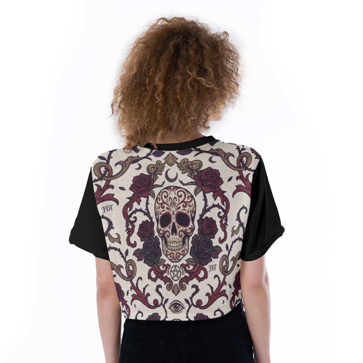 All-Over Print Cropped T-Shirt