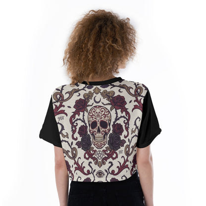 All-Over Print Cropped T-Shirt