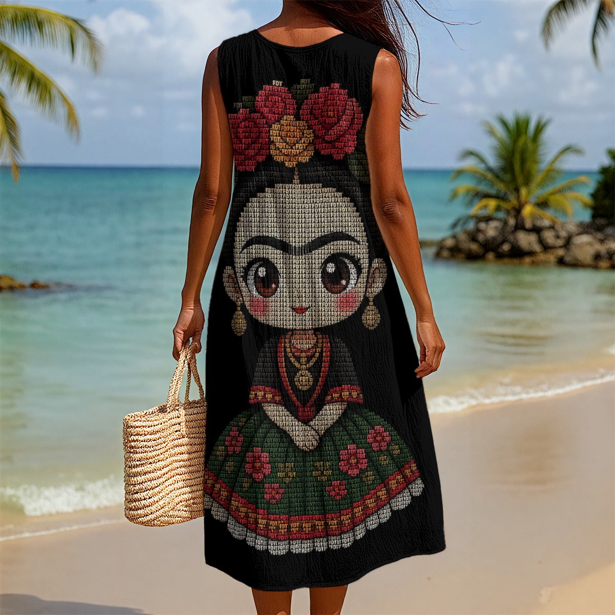 All-Over Print Women's Sleeveless Dress