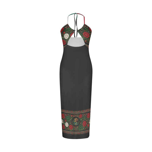 All-Over Print Women's Sexy Hollow Cami Dress