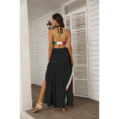 All-Over Print Women's Tie Back Wrap Dress
