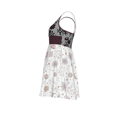 All-Over Print Women‘s Cross Cami Dress